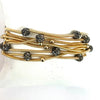 Piano Wire Stretch Bracelet Set With Beads