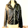 Maysie Leather Peace Sign Jacket