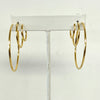 Gold Graduated Triple Hoop Earrings