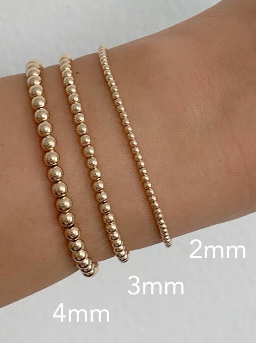 2mm Beaded Stretch Bracelets