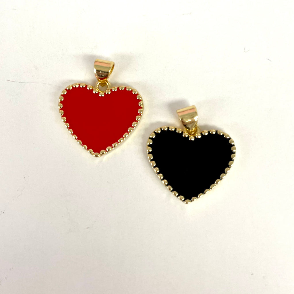 Heart Enamel Charm