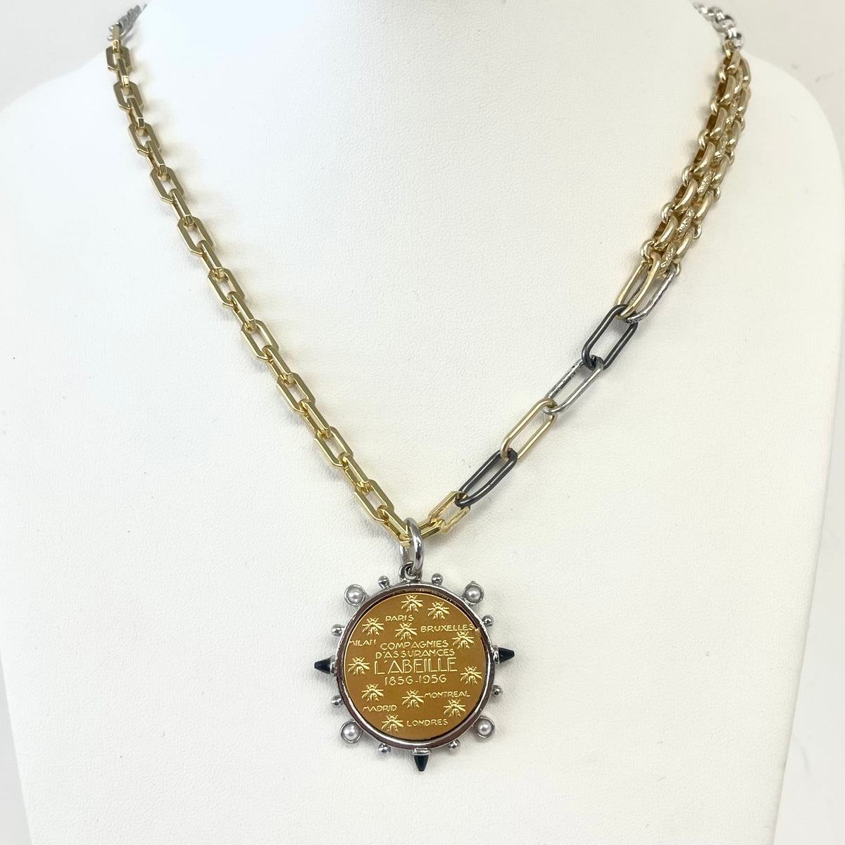 9ct gold coin on sale necklace