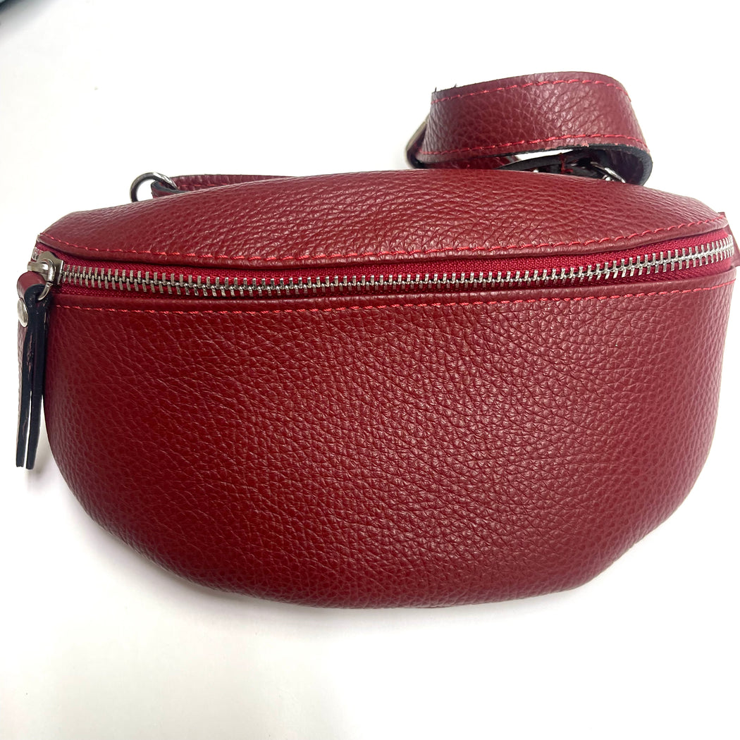 Brown Leather Mini bum bag